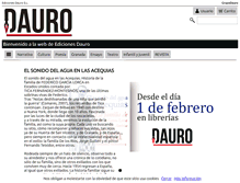 Tablet Screenshot of edicionesdauro.com